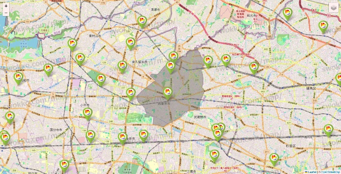 東京都のSeria（セリア）の店舗地図