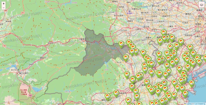 神奈川県のSeria（セリア）の店舗地図