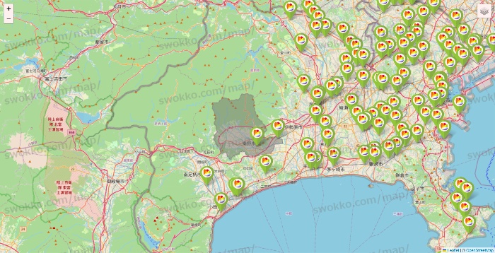 神奈川県のSeria（セリア）の店舗地図