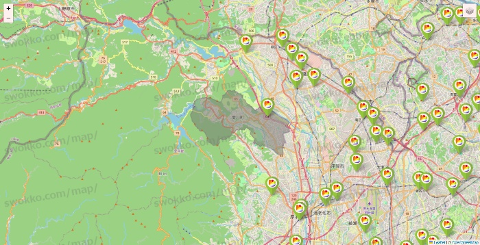 神奈川県のSeria（セリア）の店舗地図