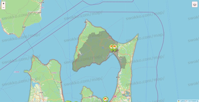 青森県のSeria（セリア）の店舗地図