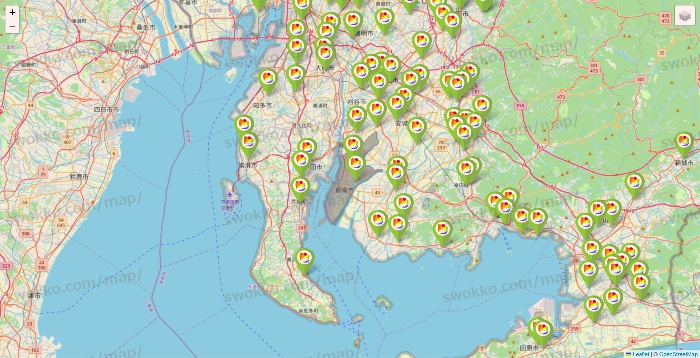 愛知県のSeria（セリア）の店舗地図