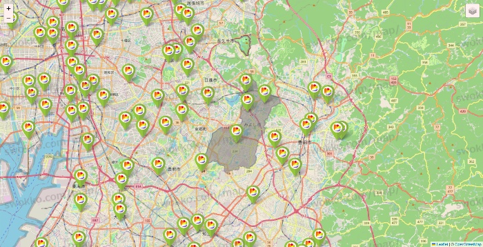 愛知県のSeria（セリア）の店舗地図