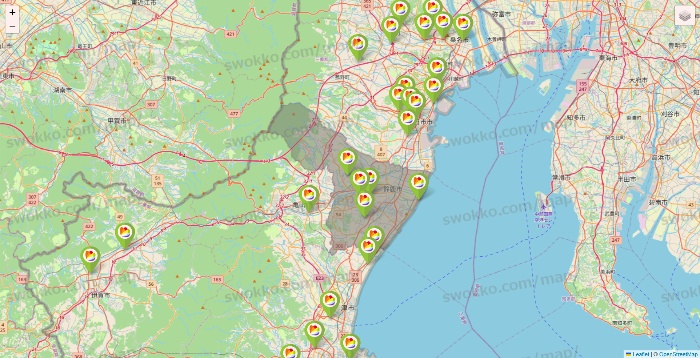 三重県のSeria（セリア）の店舗地図