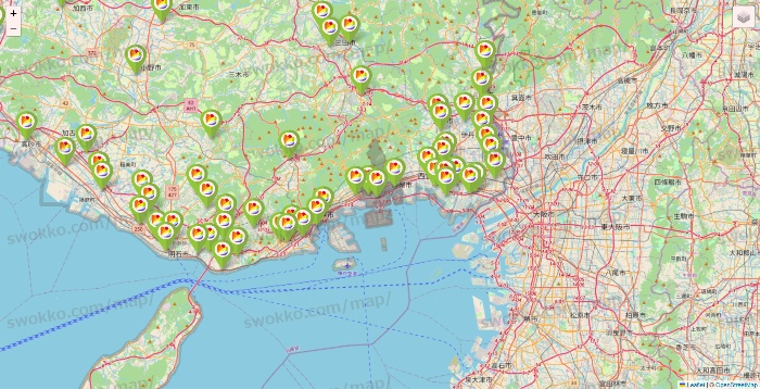 兵庫県のSeria（セリア）の店舗地図