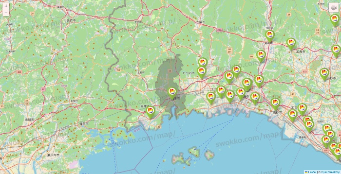 兵庫県のSeria（セリア）の店舗地図