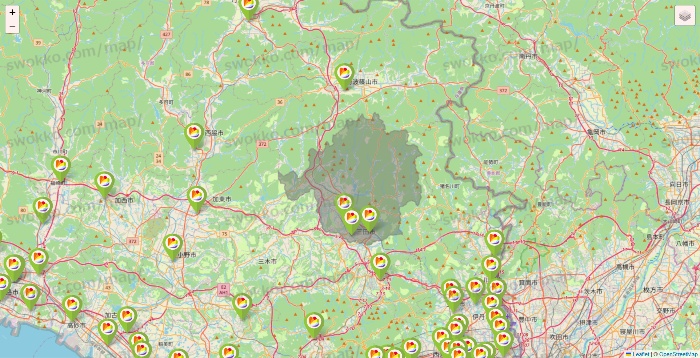 兵庫県のSeria（セリア）の店舗地図