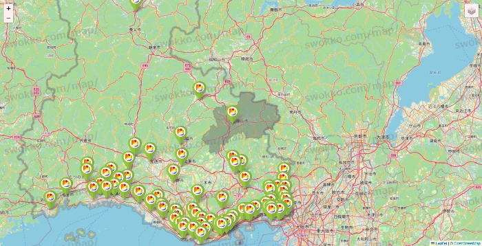 兵庫県のSeria（セリア）の店舗地図