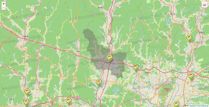 兵庫県のSeria（セリア）の店舗地図