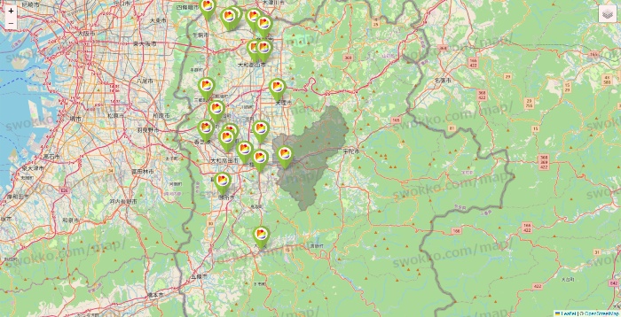 奈良県のSeria（セリア）の店舗地図