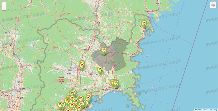 宮城県のSeria（セリア）の店舗地図