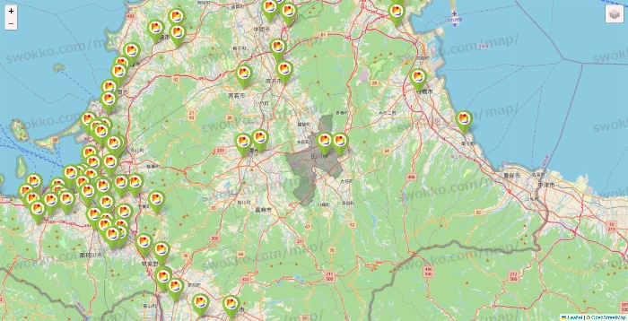 福岡県のSeria（セリア）の店舗地図