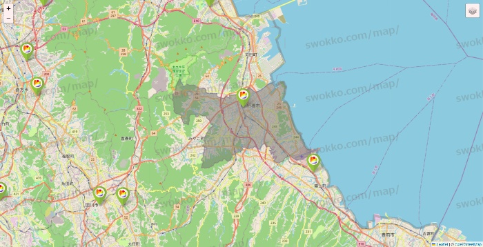 福岡県のSeria（セリア）の店舗地図