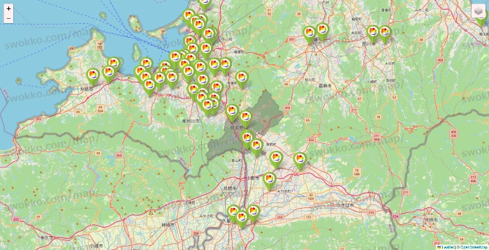 福岡県のSeria（セリア）の店舗地図