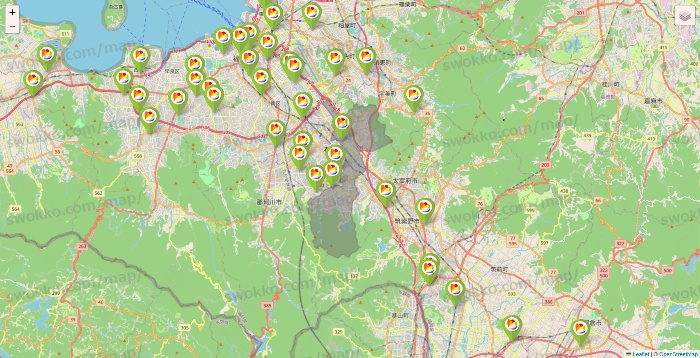 福岡県のSeria（セリア）の店舗地図