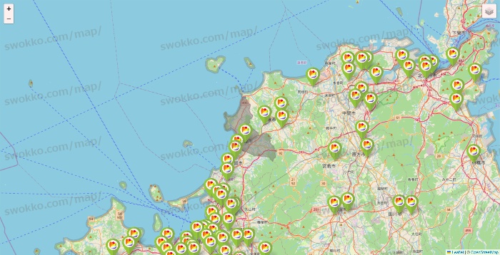 福岡県のSeria（セリア）の店舗地図