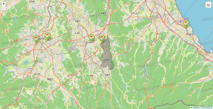 福岡県のSeria（セリア）の店舗地図