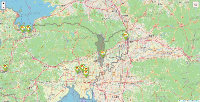 佐賀県のSeria（セリア）の店舗地図