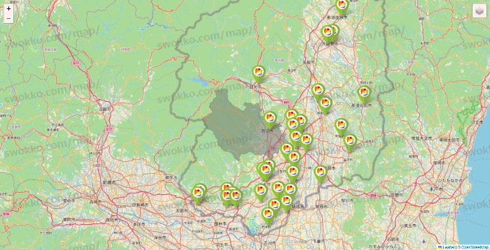 栃木県のSeria（セリア）の店舗地図