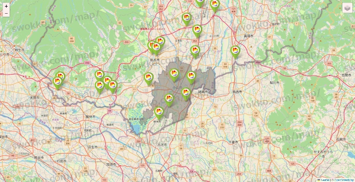 栃木県のSeria（セリア）の店舗地図