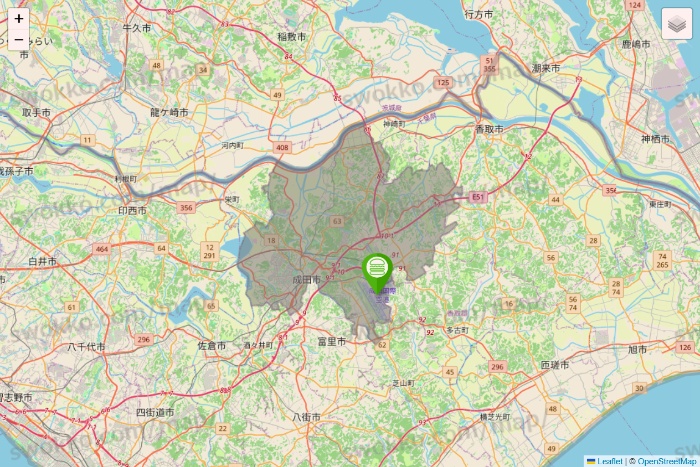 千葉県のシェイクシャックの店舗地図