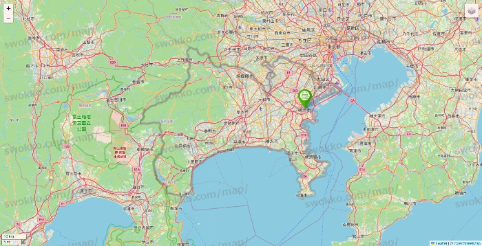 神奈川県のシェイクシャックの店舗地図