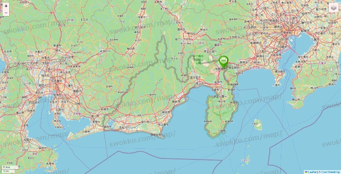 静岡県のシェイクシャックの店舗地図