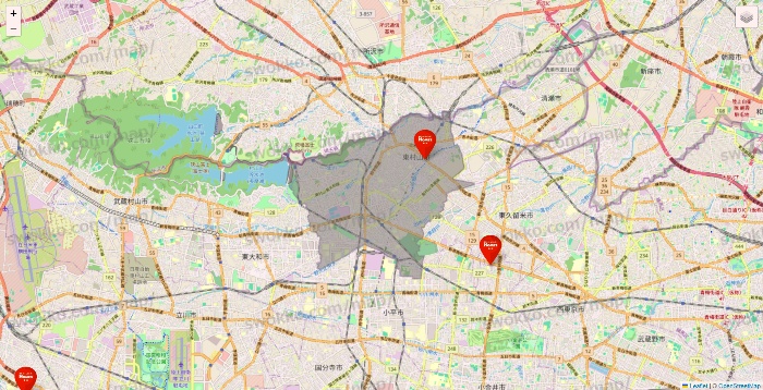 東京都の島忠の店舗地図