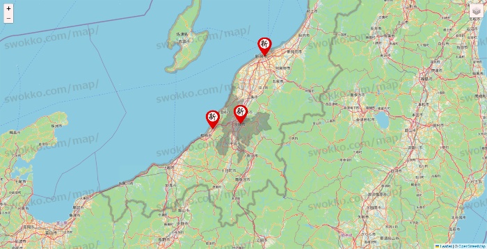 新潟県の新時代の店舗地図