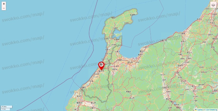 石川県の新時代の店舗地図