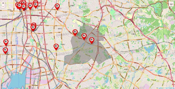 愛知県の新時代の店舗地図