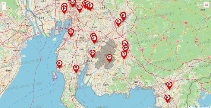 愛知県の新時代の店舗地図