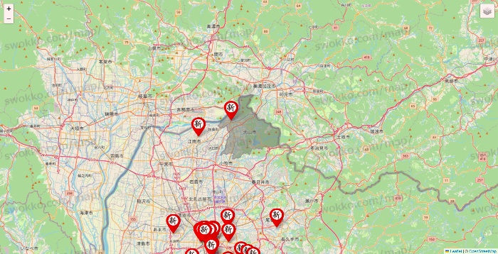 愛知県の新時代の店舗地図