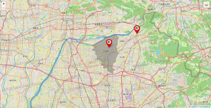 愛知県の新時代の店舗地図