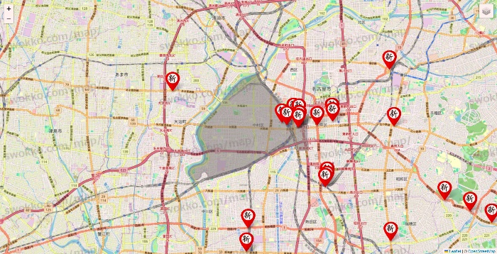 愛知県の新時代の店舗地図