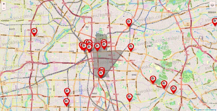 愛知県の新時代の店舗地図