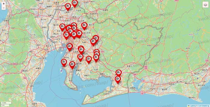 愛知県の新時代の店舗地図