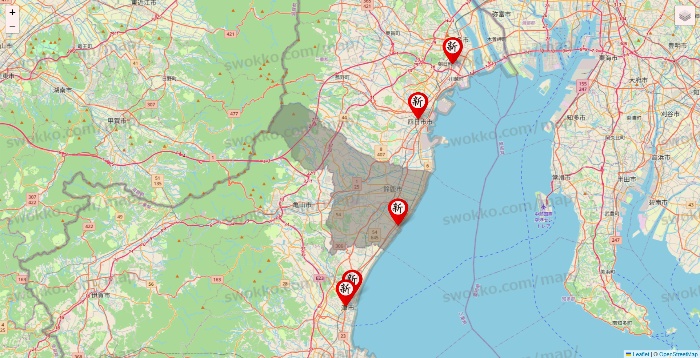 三重県の新時代の店舗地図