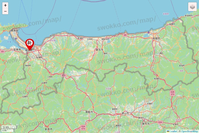 鳥取県の新時代の店舗地図