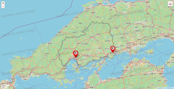 広島県の新時代の店舗地図