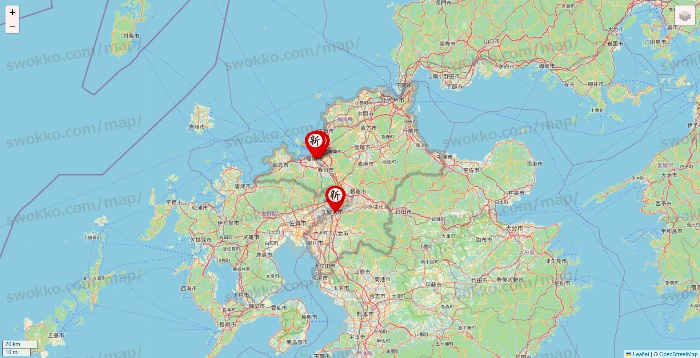 福岡県の新時代の店舗地図