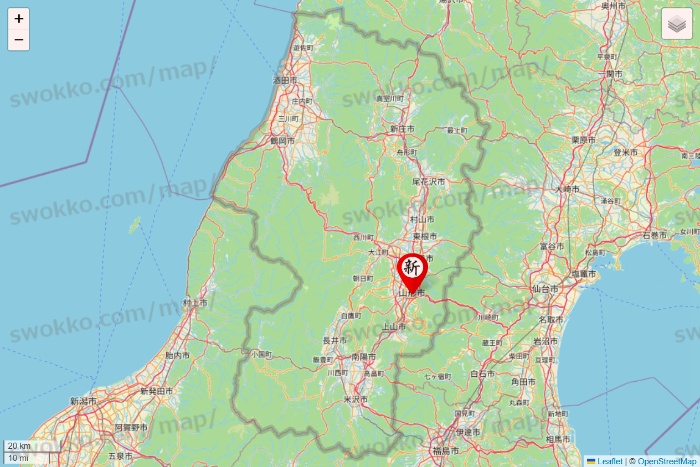 山形県の新時代の店舗地図