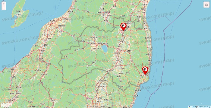 福島県の新時代の店舗地図