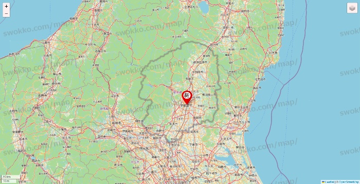 栃木県の新時代の店舗地図