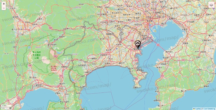 神奈川県のショーグンバーガーの店舗地図