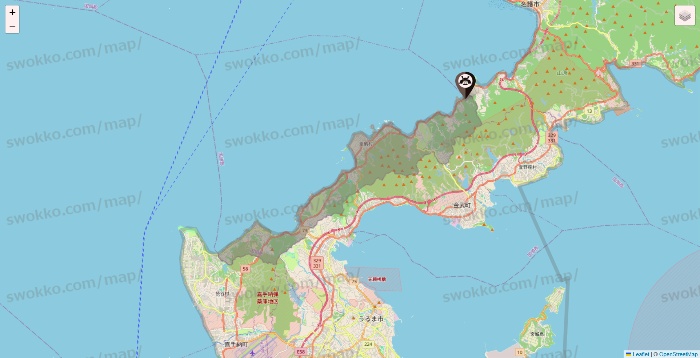 沖縄県のショーグンバーガーの店舗地図