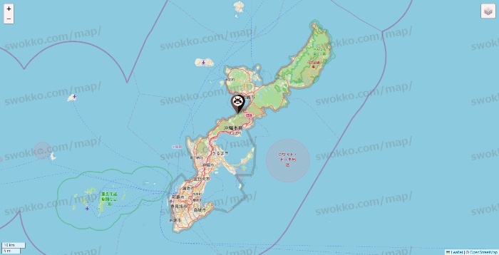 沖縄県のショーグンバーガーの店舗地図