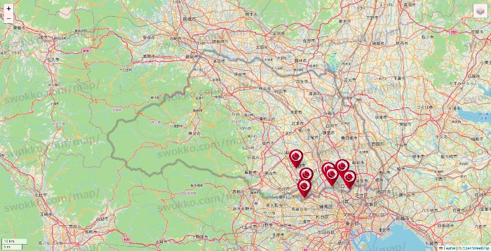 埼玉県の損保ケアの店舗地図