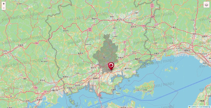 岡山県の損保ケアの施設地図