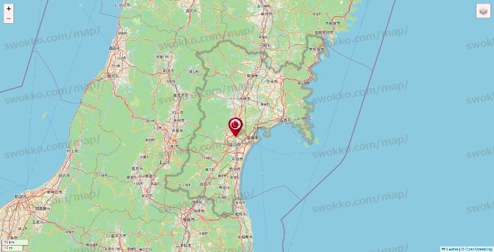 宮城県の損保ケアの店舗地図